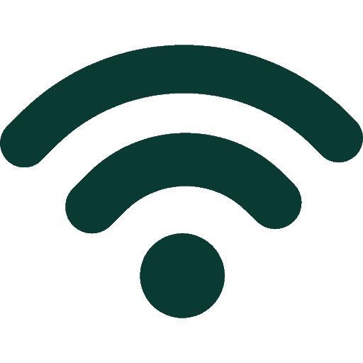 Dibujo que indica señal o cobertura a internet